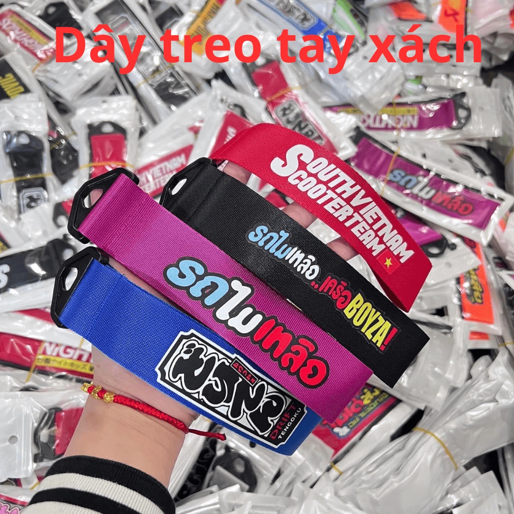 Dây vải treo trang trí xe kéo xe thích hợp nhiều vị cản sau , ghi đông, yên xe, tay nắm và nhiều vị trí khác trang tri