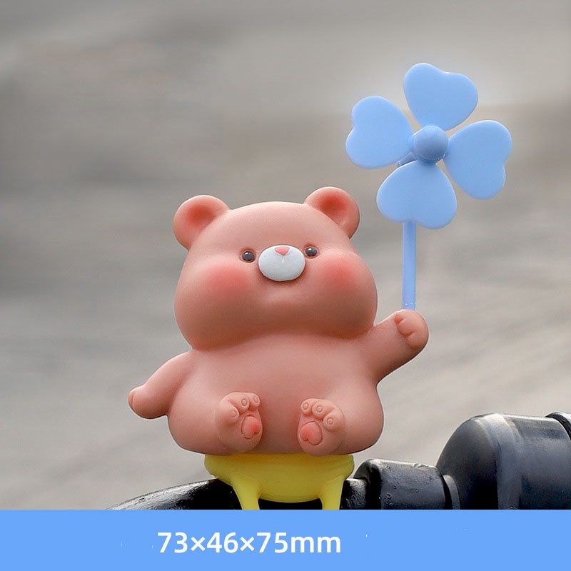 Chong chóng trang trí xe máy, xe đạp, xe hơi hình Heo, Mèo, Gấu nhiều hình dáng, biểu cảm dễ thương Ráp