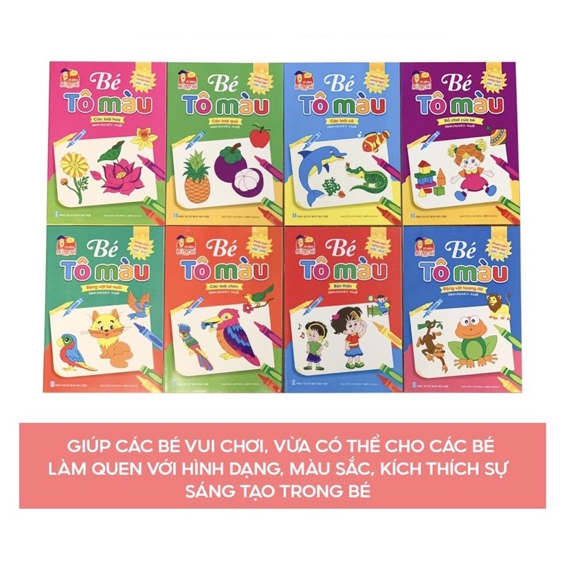 Sách - Bé Tô Màu Cho Trẻ 3-4 Tuổi Phiên Bản Song Ngữ