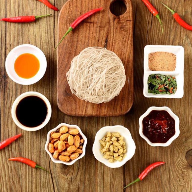 Miến cay Trùng Khánh NẮP ĐỎ hũ siêu to kèm đủ 8 gói vị thơm ngon hũ lớn 280g