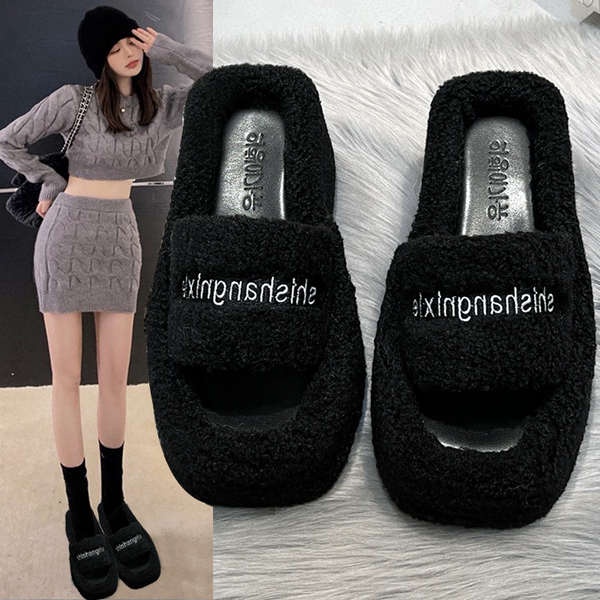 Dép lê bông đế dày mẫu mới thời trang instagram sành điệu