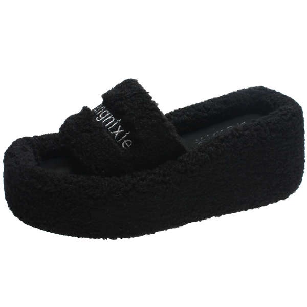 Dép lê bông đế dày mẫu mới thời trang instagram sành điệu