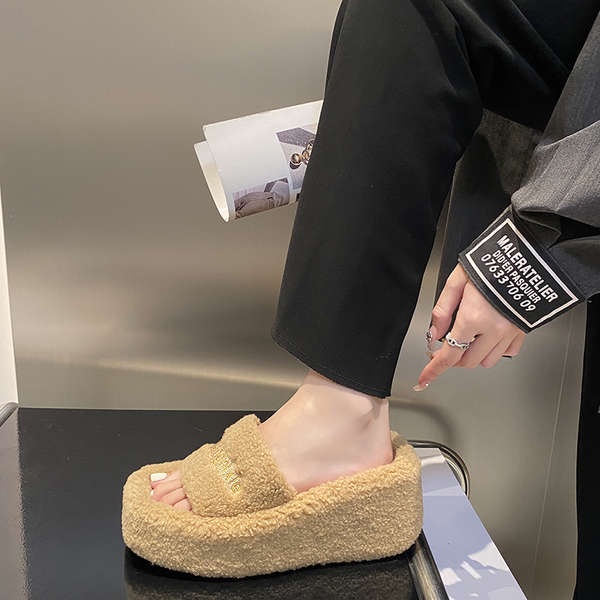 Dép lê bông đế dày mẫu mới thời trang instagram sành điệu