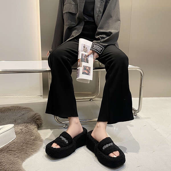 Dép lê bông đế dày mẫu mới thời trang instagram sành điệu