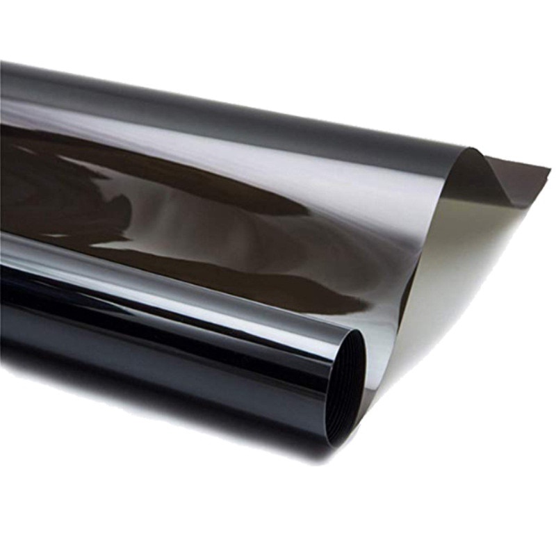 1 Cuộn Phim Vinyl Màu Đen Dán Kính Cửa Sổ Xe Hơi Chống Tia UV / Trầy Xước 100x50cm