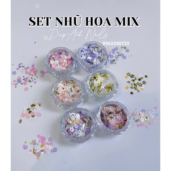 Set nhũ hoa mix