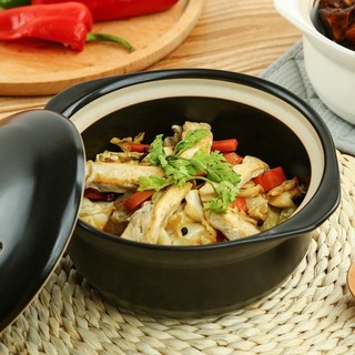 Nồi đất KANGSHU siêu chịu nhiệt dùng cho bếp ga bếp củi, lò vi sóng ,kho cá, hầm thịt, nấu cơm - 2.4 Lít
