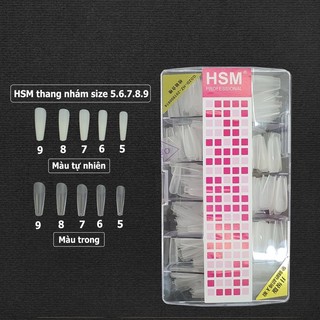 Móng up HSM lẻ size 5-6-7-8-9 . Móng HSM lẻ size nhỏ hộp 500 móng - Móng lẻ size nhỏ thay thế dành cho các chị em