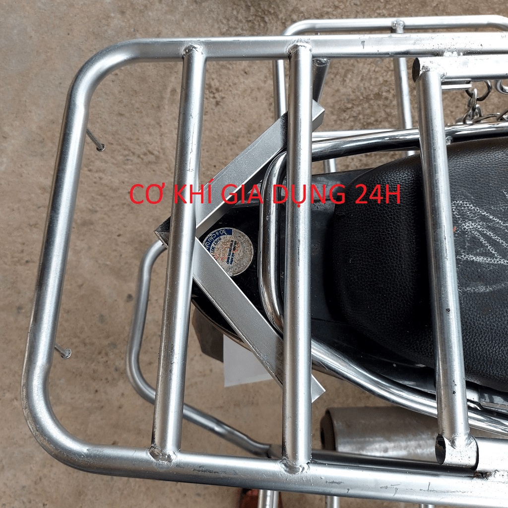 Giá chở hàng xe máy, baga chở hàng xe máy đa năng, kệ chở hàng xe máy ống tuýp D21 siêu bền