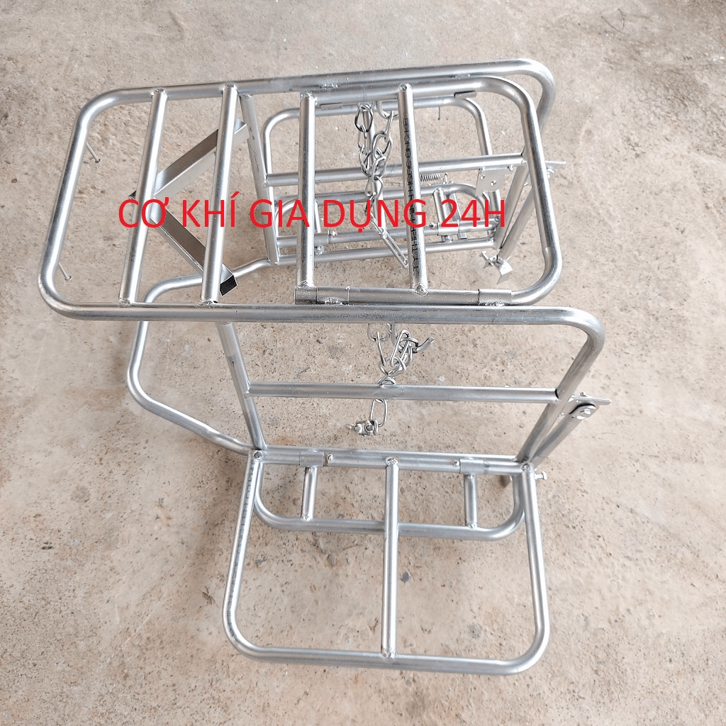 Giá chở hàng xe máy, baga chở hàng xe máy đa năng, kệ chở hàng xe máy ống tuýp D21 siêu bền