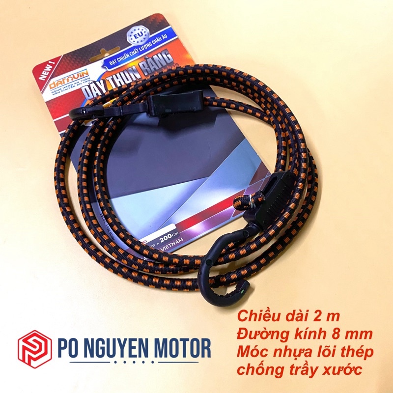 Dây thun ràng tăng chỉnh và móc nhựa lõi thép chống trầy