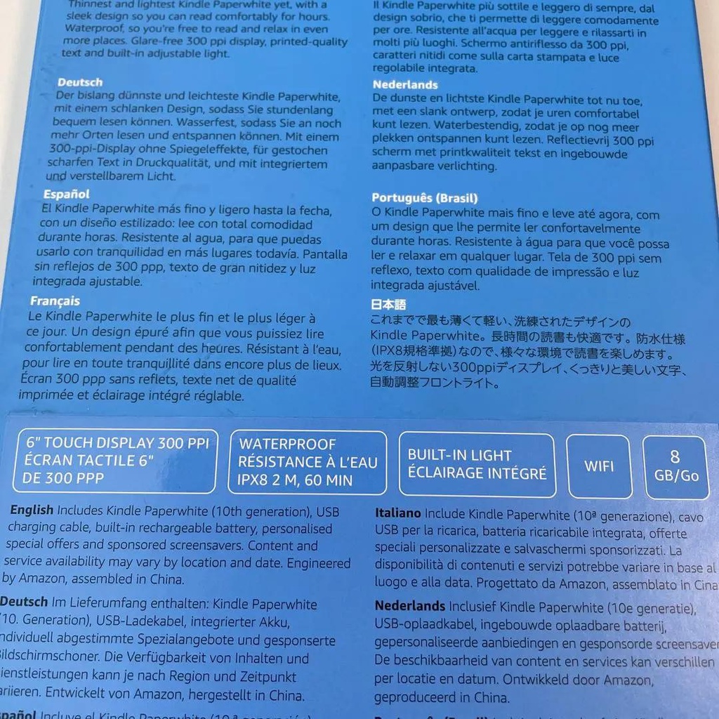 Máy đọc sách Kindle Paperwhite gen 4 10th 8g CODE 1112