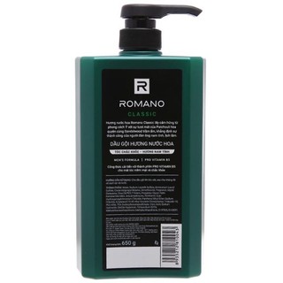 Dầu gội romano classic 650g