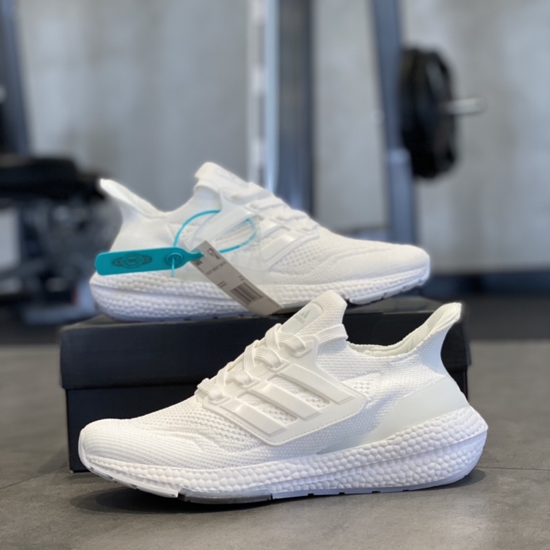 Giày chạy bộ full trắng nam, giầy ultraboost nam