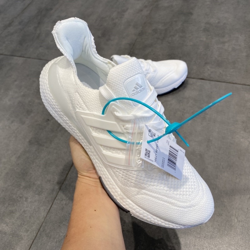 Giày chạy bộ full trắng nam, giầy ultraboost nam