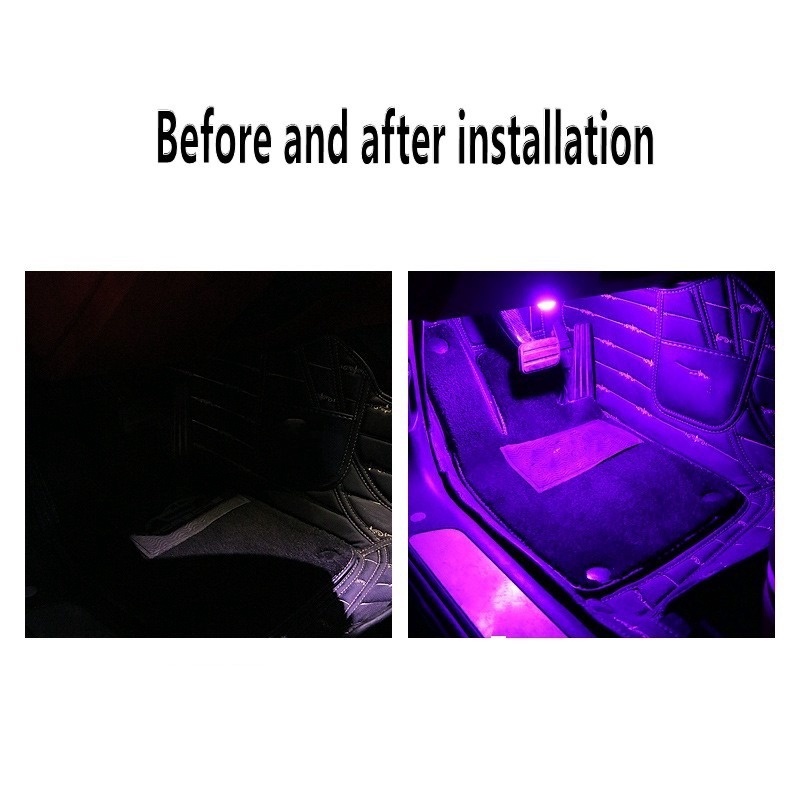 Giá tốt nhất Đèn LED 3 Màu Hình Ngôi Sao Trang Trí Nội Thất Xe Hơi