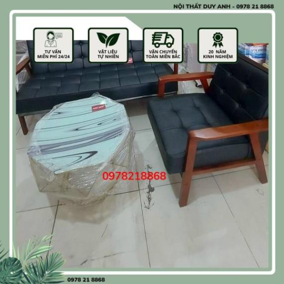 Bộ sofa phong cách Nhật Bản Juno Sofa ghế băng 1m5, ghế đơn 90 cm tặng kèm bàn kim cương