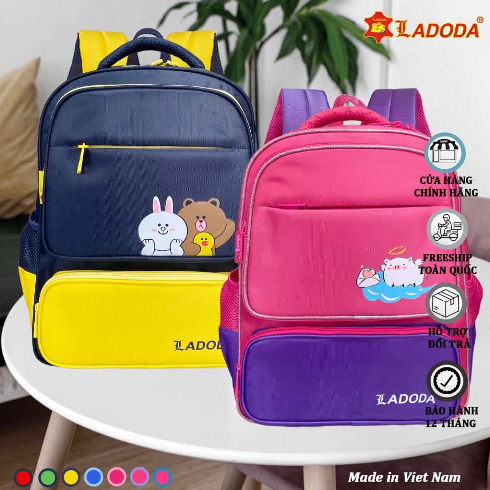Balo đi học, balo cấp 1 Ladoda chính hãng BL140