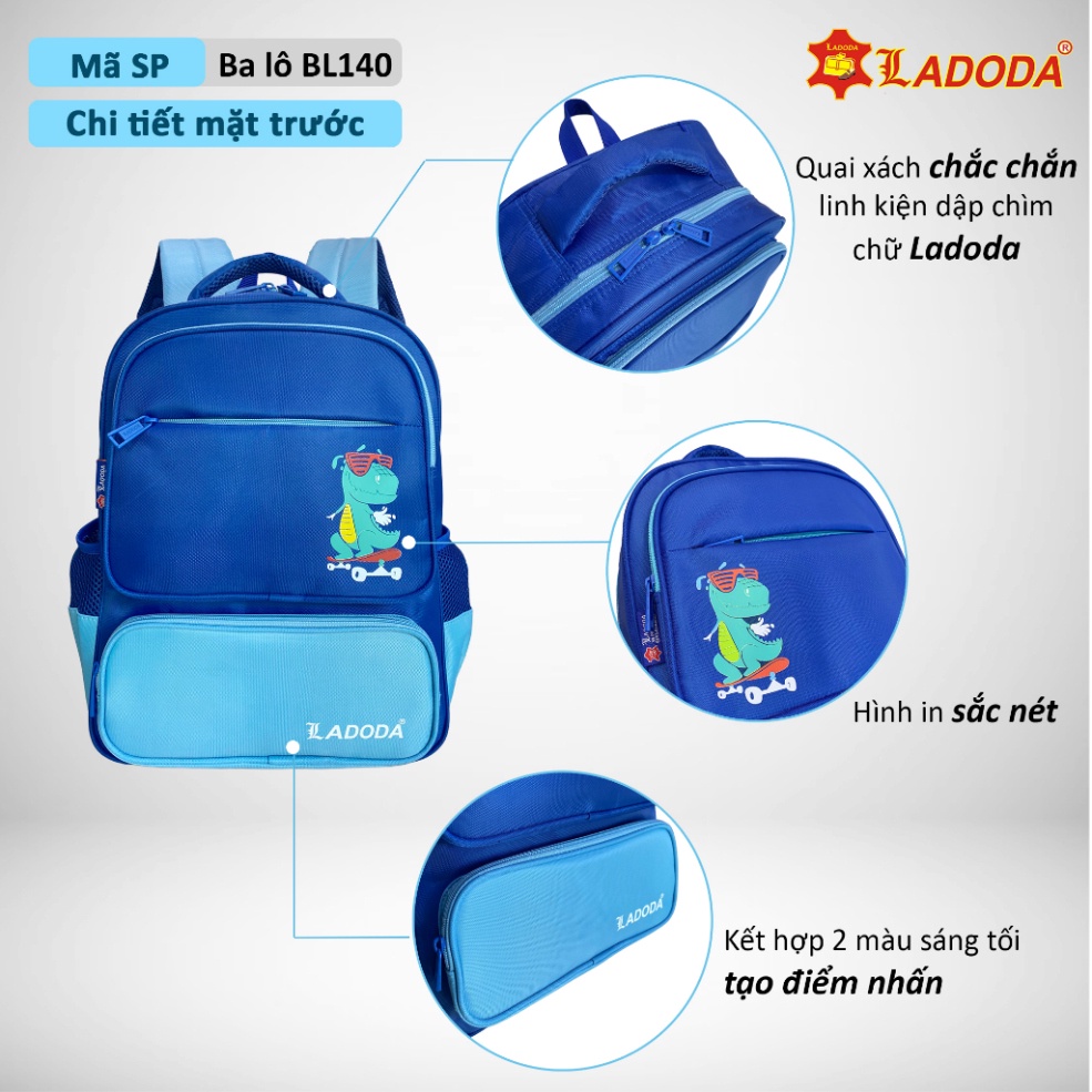 Balo đi học, balo cấp 1 Ladoda chính hãng BL140