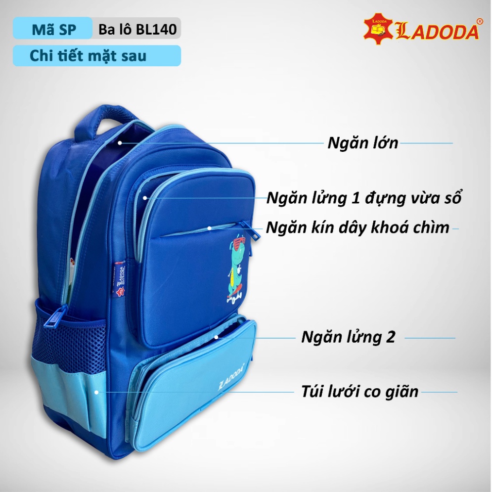 Balo đi học, balo cấp 1 Ladoda chính hãng BL140