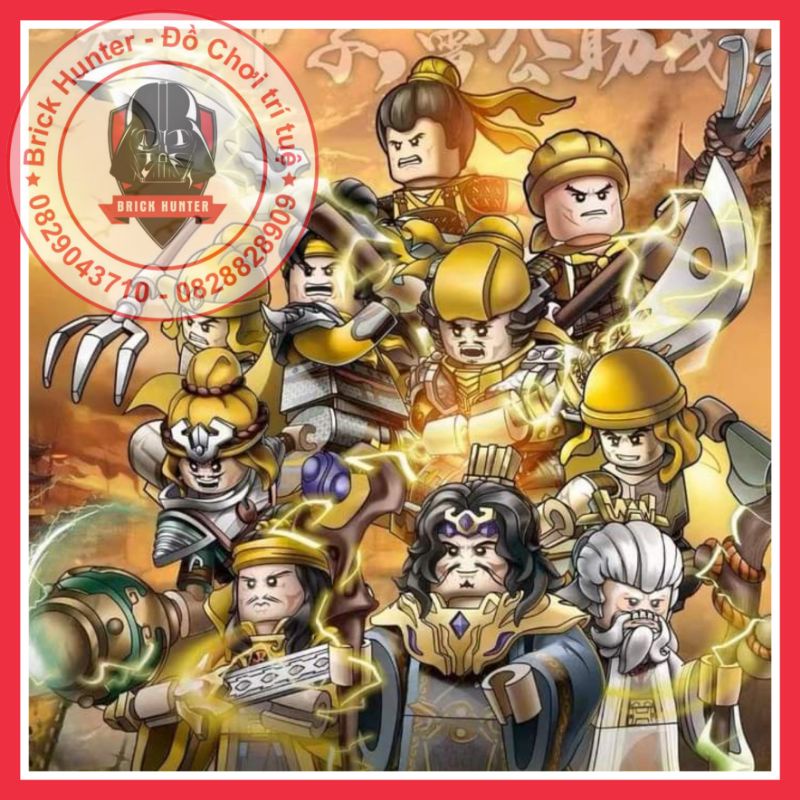 Acient Army Three Kingdom 20349-20354 minifigures mô hình nhân vật Tam Quốc Hoàng cân quân và lính khởi nghĩa nông dân