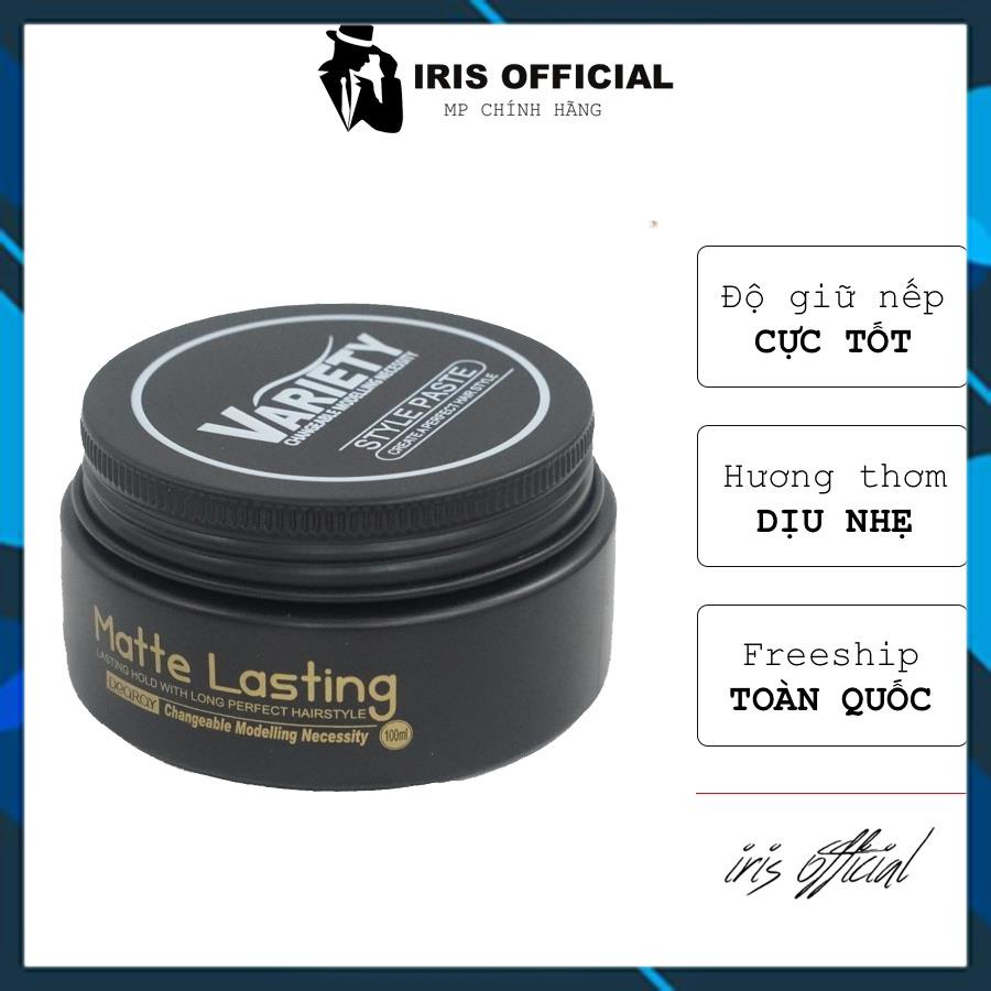 Sáp vuốt tóc nam Variety Mattle Lasting & Gôm xịt tóc + Tặng lược - Keo & wax vuốt tóc chính hãng