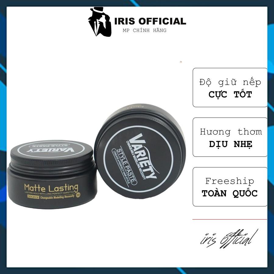 Sáp vuốt tóc nam tạo kiểu Variety CHÍNH HÃNG + Gôm xịt tóc giữ nếp phồng cho tóc mềm cứng tặng lược | wax keo gel