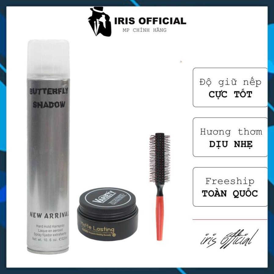 Sáp vuốt tóc nam tạo kiểu Variety CHÍNH HÃNG + Gôm xịt tóc giữ nếp phồng cho tóc mềm cứng tặng lược | wax keo gel