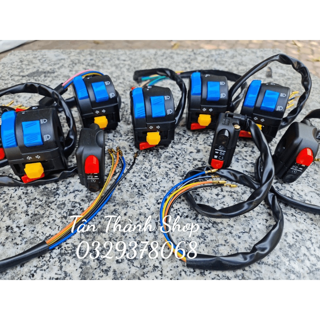 Combo Cùm Công Tắc Fz + Cùm Tăng Tốc Domino tặng kèm Bao Tay Daytona gắn mọi loại xe máy Sirius Ex Winner