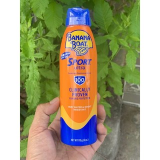 Xịt chống nắng BANANA BOAT Sport Suncreen Continuos Spray SPF 100, 170g