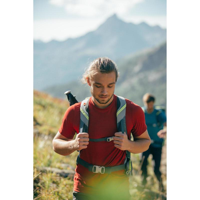 Áo thun ngắn tay leo núi vùng cao MH100 cho nam - Đỏ QUECHUA mã 8502123