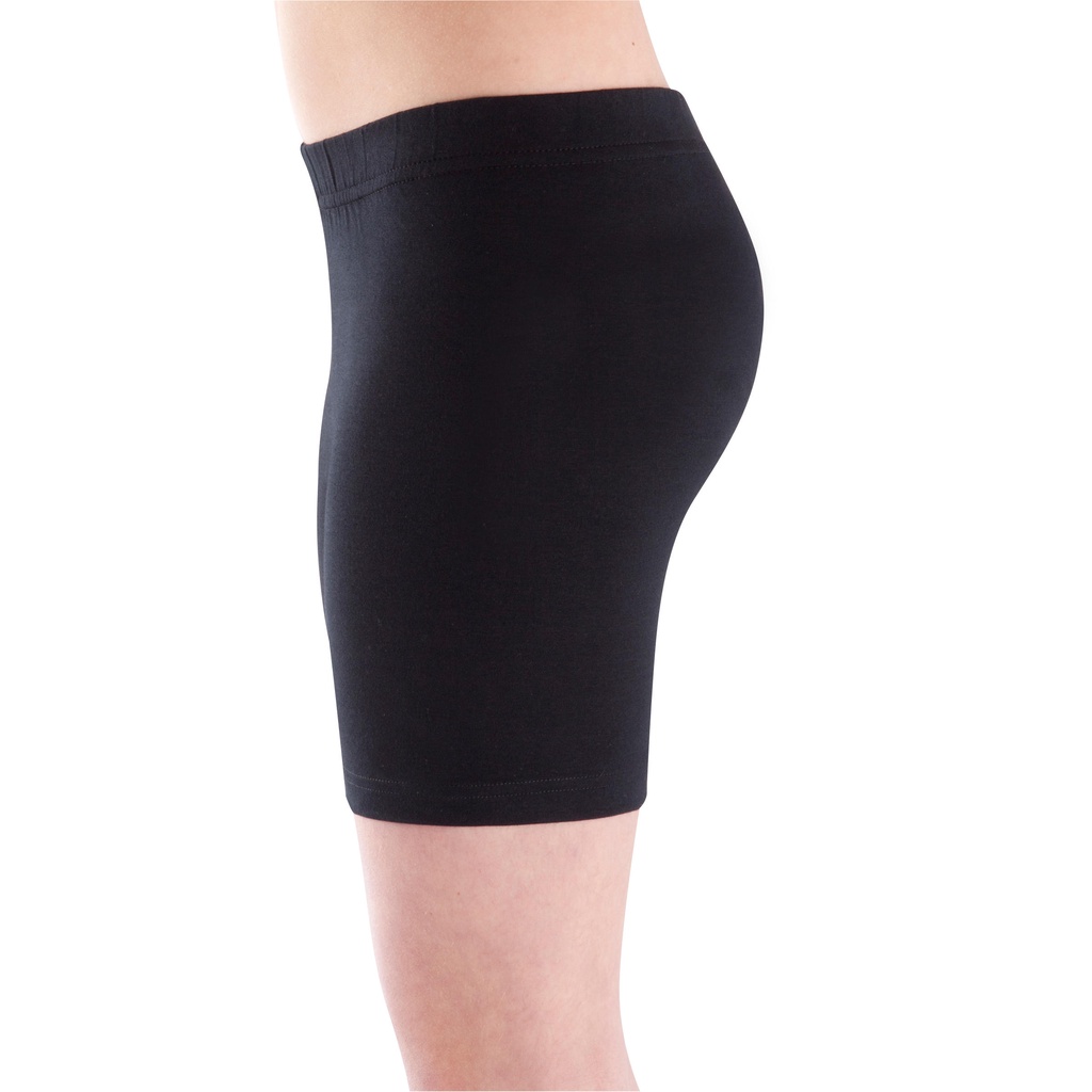 Quần short tập Gym cho Bé Gái 100 - Đen DOMYOS mã 8517105