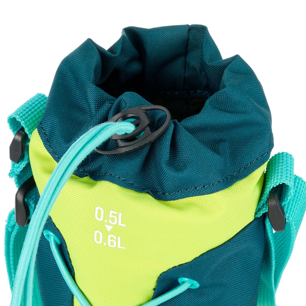 Túi giữ nhiệt cho bình nước đi hiking 0,5 đến 0,6 lít - Vàng neon/xanh QUECHUA mã 8575949