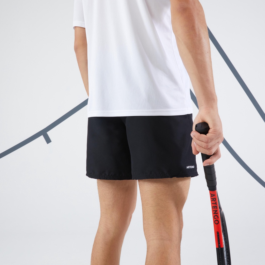 Quần short tennis Dry TSH 100 - Đen ARTENGO mã 962201