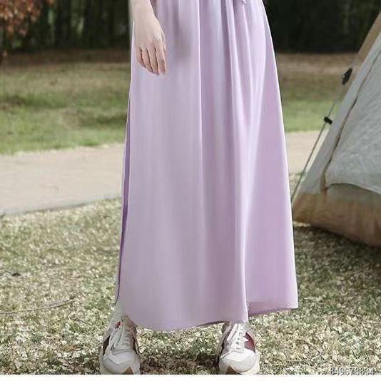 Băng lụa váy chống nắng xe điện váy chống nắng 1 khóa chống ánh sáng váy chân dài bảo vệ hiện vật