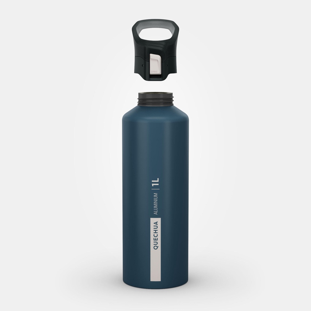 Bình nước mở nhanh MH500 1L - Xanh dương QUECHUA mã 8612536