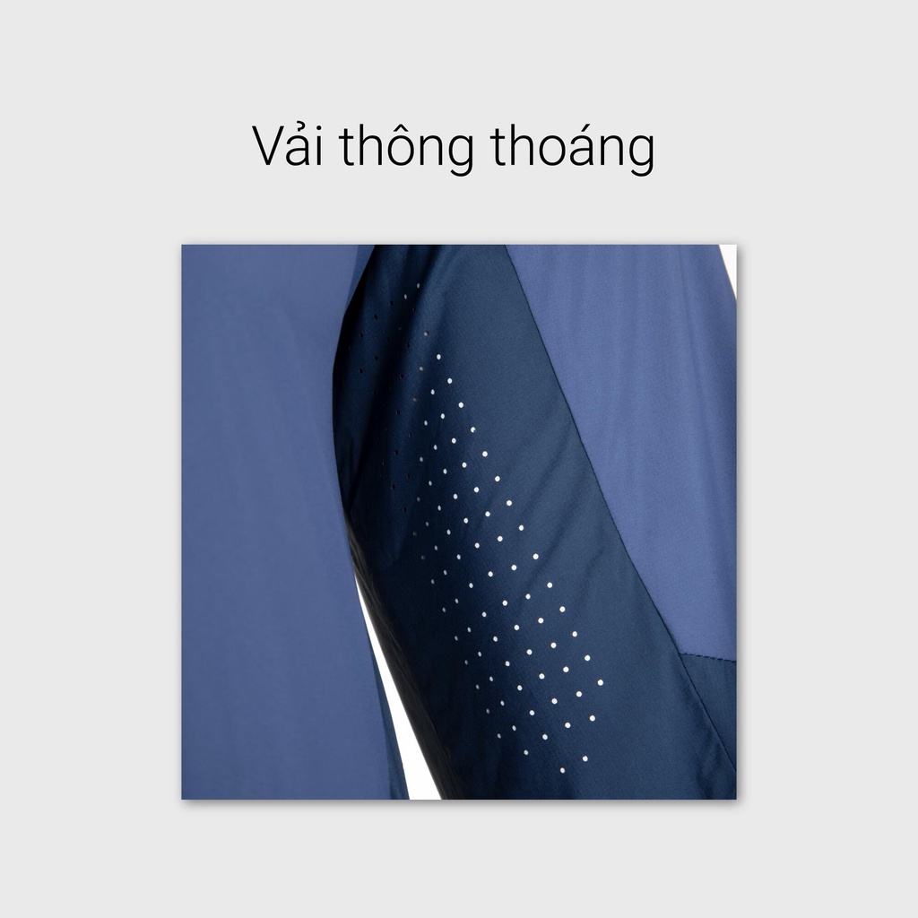 Áo khoác leo núi chống nắng Helium 500 cho nam - Xanh dương QUECHUA mã 8616851