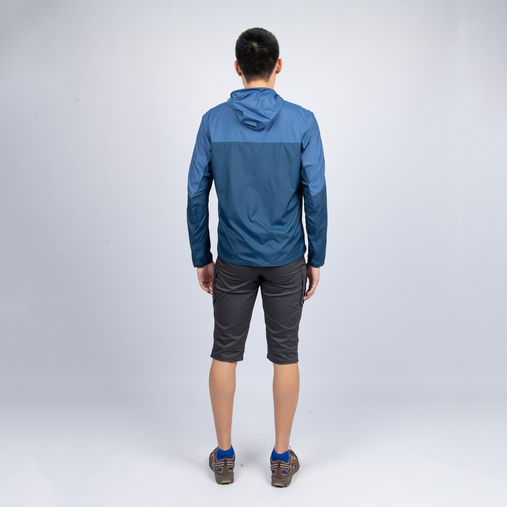 Áo khoác leo núi chống nắng Helium 500 cho nam - Xanh dương QUECHUA mã 8616851