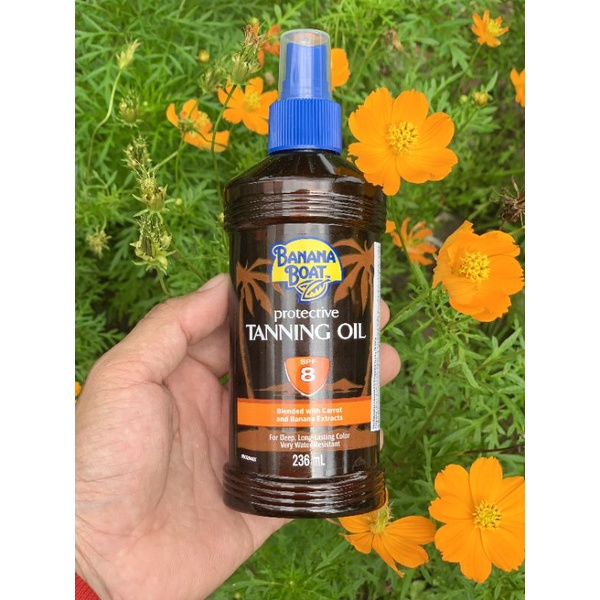 Dầu phơi nắng bảo vệ da Banana Boat Deep Tanning Oil SPF4,8,15