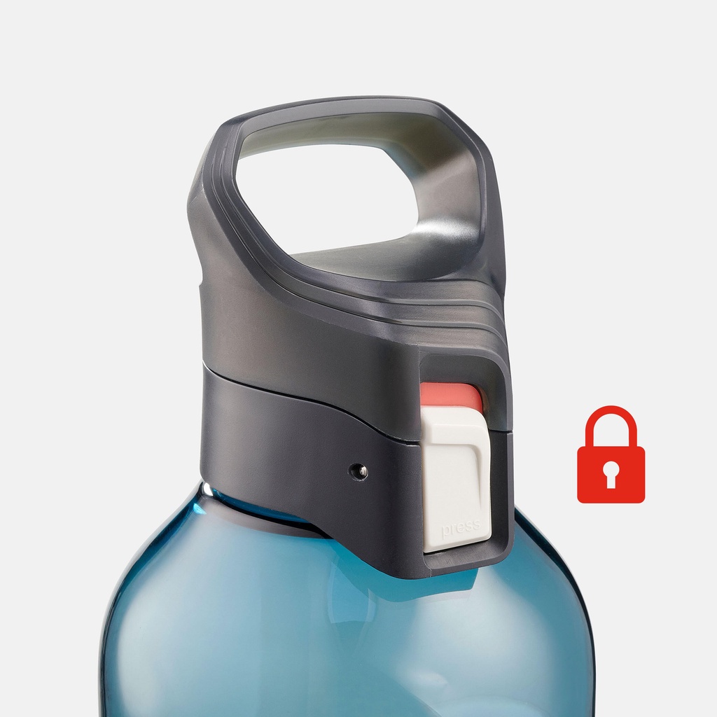 Bình nước nhựa tritan mở nhanh MH500 0,8L - Xanh dương QUECHUA mã 8640644