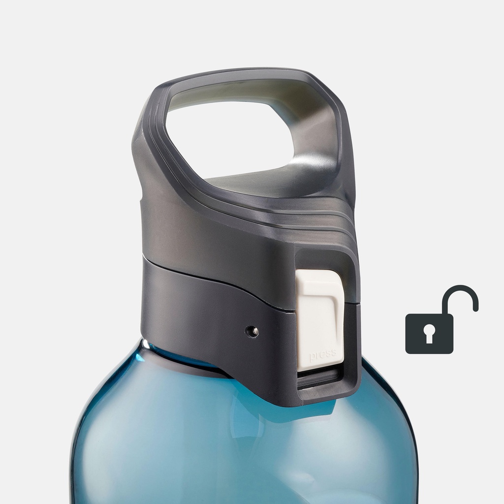Bình nước nhựa tritan mở nhanh MH500 0,8L - Xanh dương QUECHUA mã 8640644