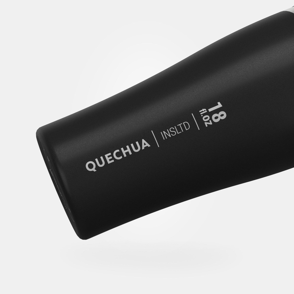 Ly giữ nhiệt leo núi dã ngoại MH500 0,5 L - Đen QUECHUA mã 8640742