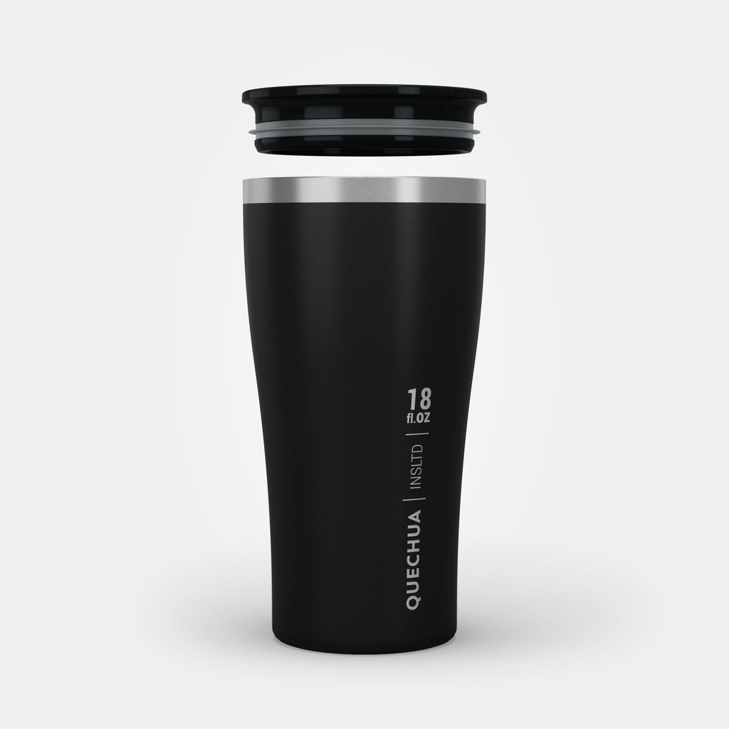 Ly giữ nhiệt leo núi dã ngoại MH500 0,5 L - Đen QUECHUA mã 8640742
