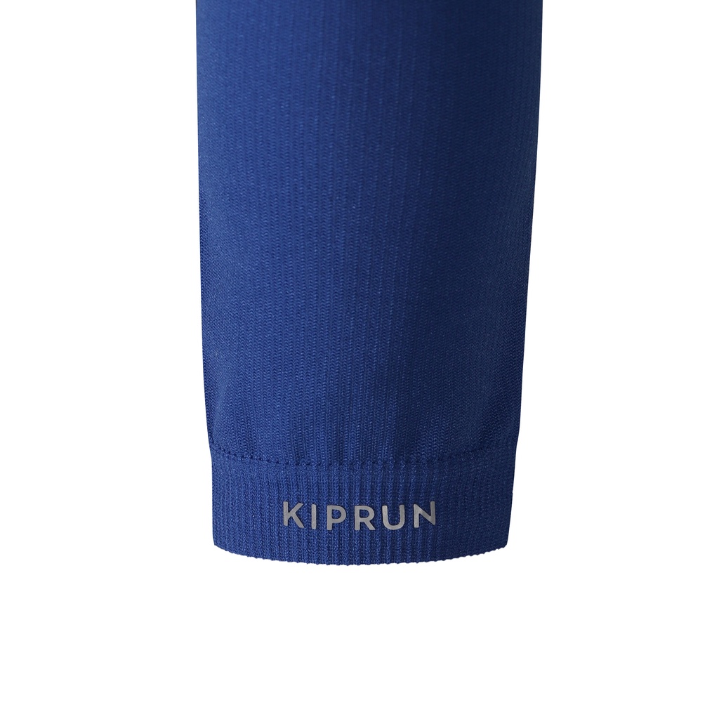 Găng cánh tay chạy bộ chống lạnh - Đen/xanh dương KIPRUN mã 8645884