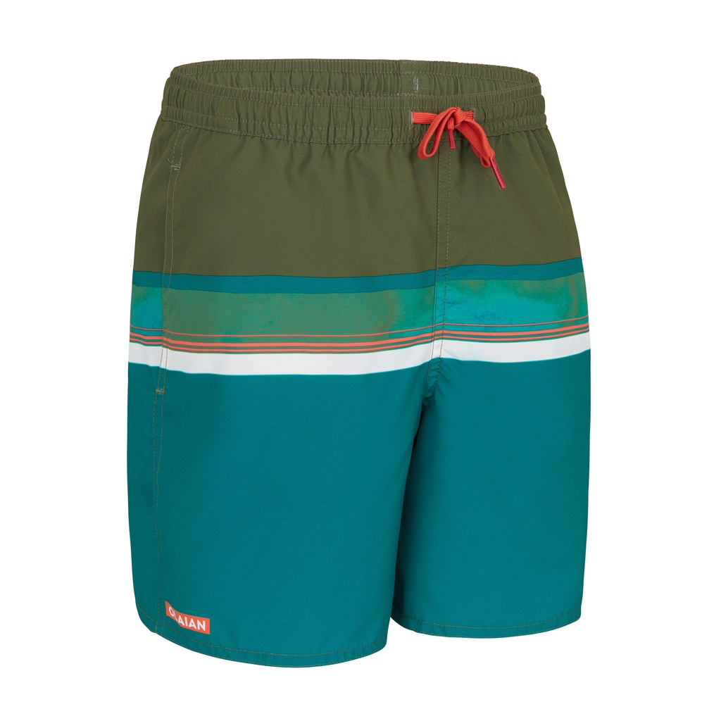 Quần short lướt sóng 100 cho bé trai - Kaki OLAIAN mã 8670248