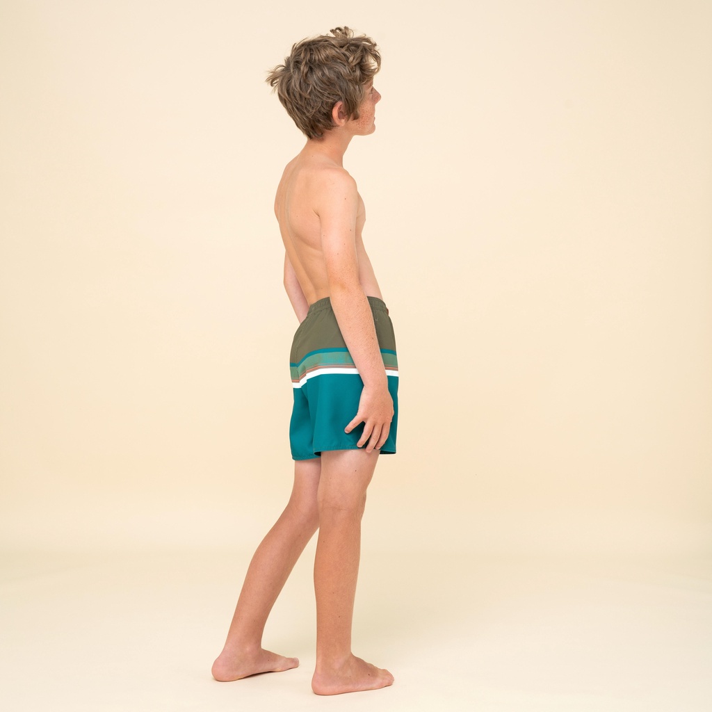 Quần short lướt sóng 100 cho bé trai - Kaki OLAIAN mã 8670248