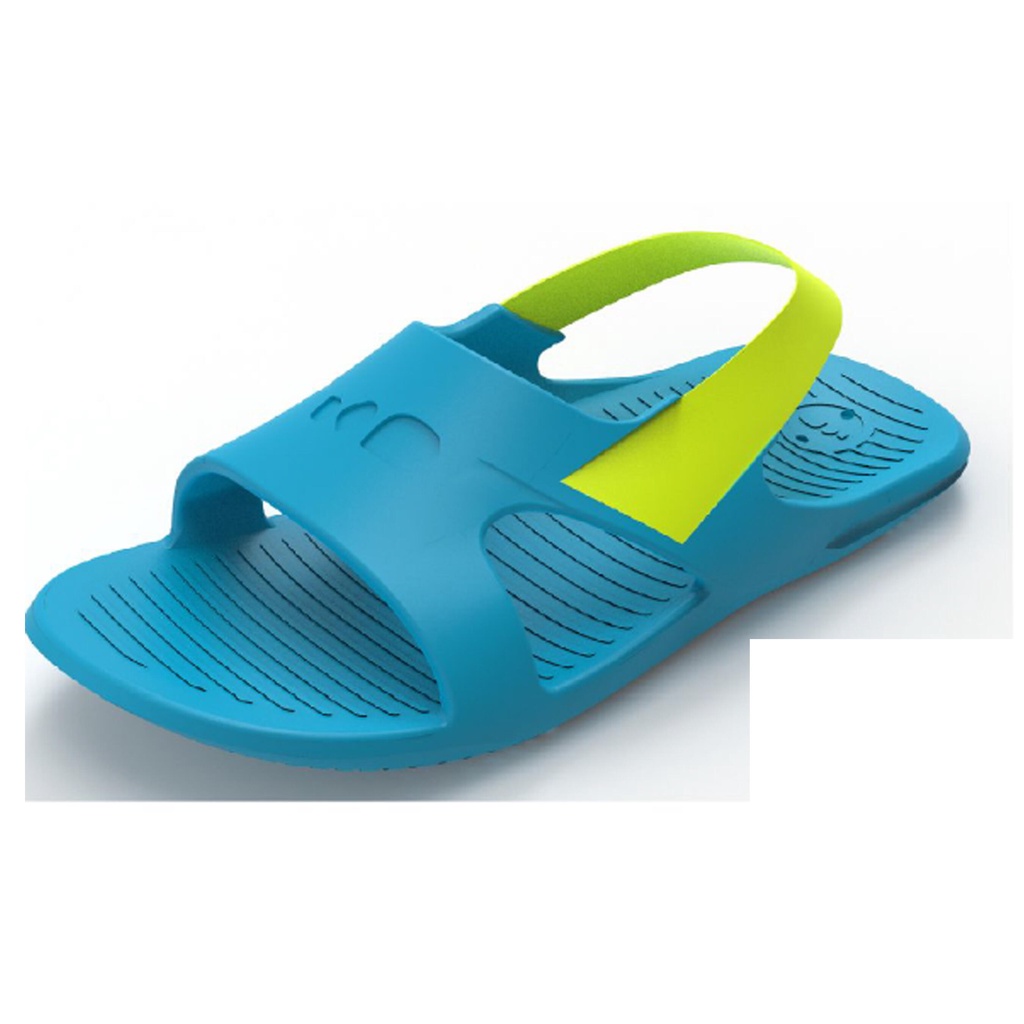 Sandal đi bơi 100 cho trẻ em - Xanh dương/Xanh lá cây NABAIJI mã 8732161