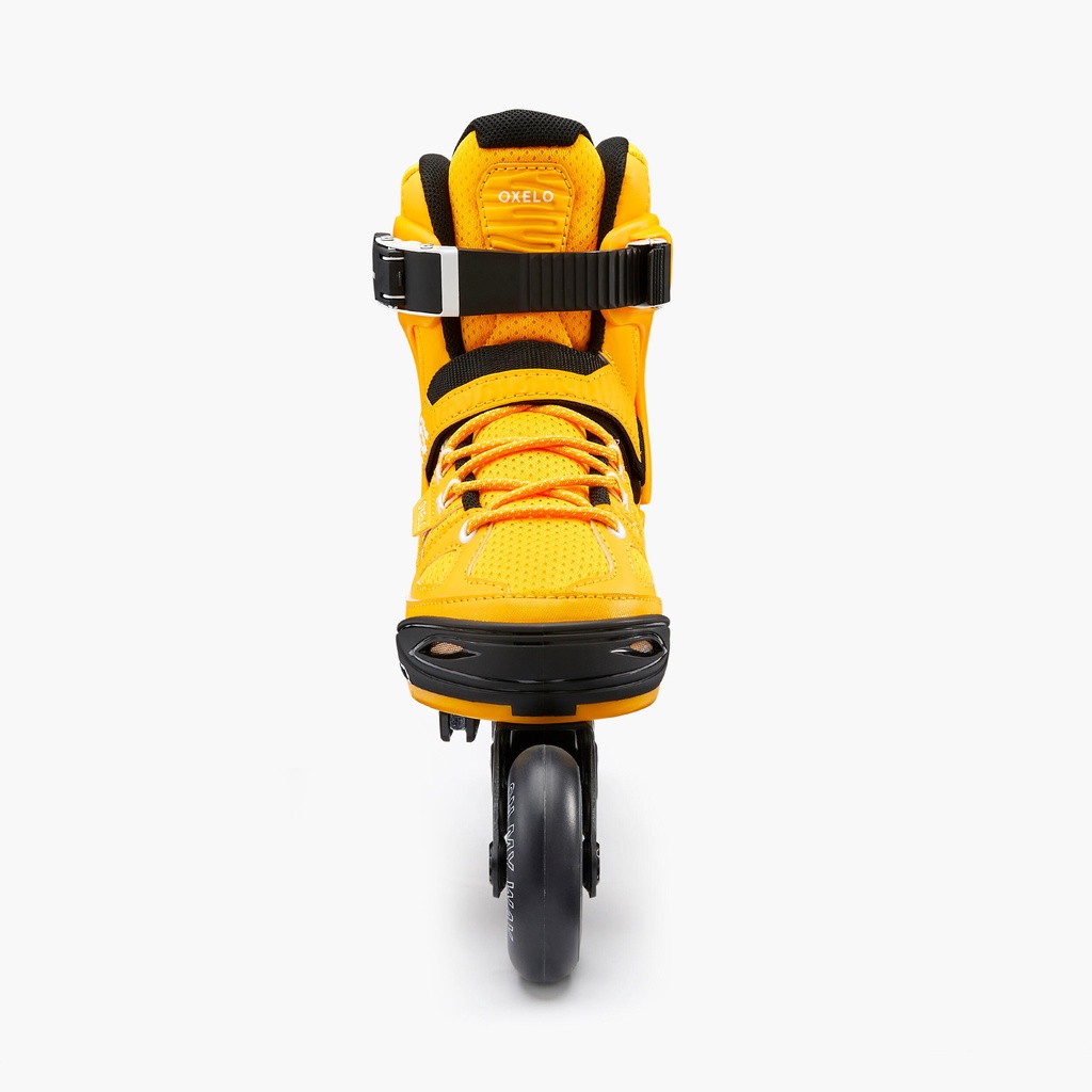 Giày trượt patin cho trẻ em 1 hàng Fit 5 - Vàng OXELO mã 8736116