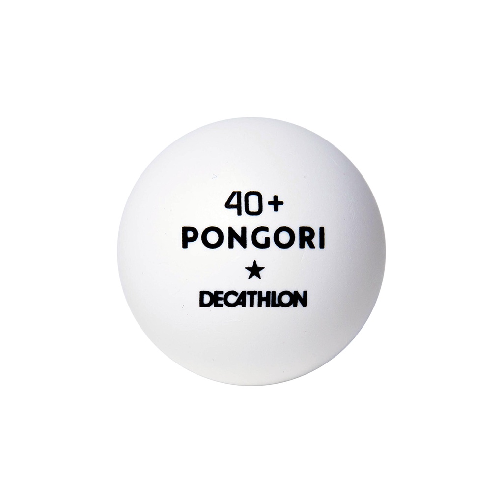 Hộp 6 quả bóng bàn TTB 100* 40+ - Trắng PONGORI mã 8773542