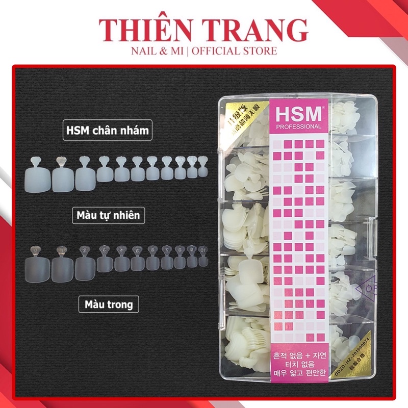 Móng up chân nhám màu tự nhiên- hsm chân nhám tn - móng up chân HSM chính hãng chuẩn from